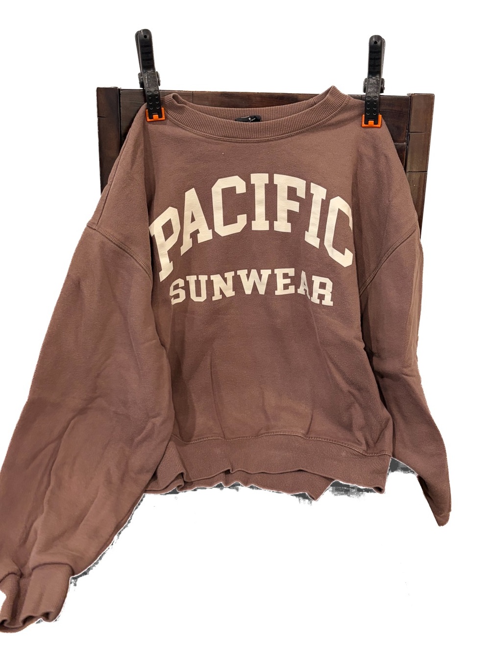 PACIFIC Sunwear Women’s Brown Crewneck Sweatshirt